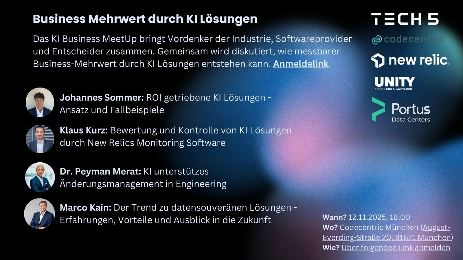 Agenda: Business Mehrwert durch KI Lösungen @ Codecentric